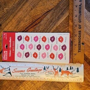Heartline by Hallmark Kiss Lips stickers sealed